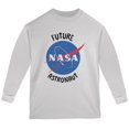 thumbnail image 1 of Future NASA Space Astronaut Youth Long Sleeve T Shirt White YSM, 1 of 1