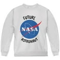 thumbnail image 1 of Future NASA Space Astronaut Youth Sweatshirt White YLG, 1 of 1
