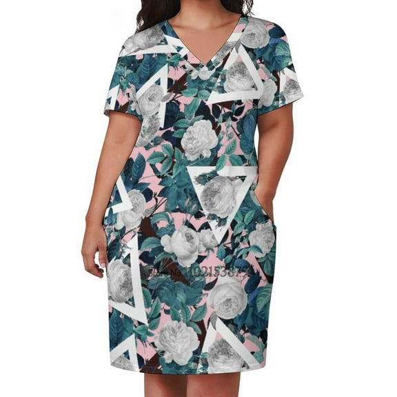 Future Nature X Square Neck Dress Back Lacing Backless Dress Elegant Beach Party Dress Korean Floral Pattern Geo Geometric