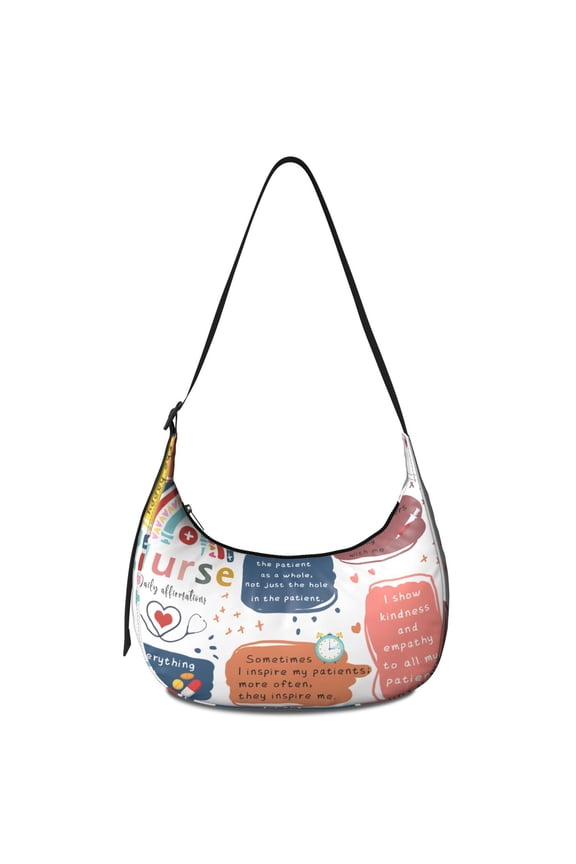 Future Nurse Crossbody Bag Adjustable Strap Lightweight Nylon Nursing Saving Lives Every Day Cute Nurse Aesthetic Nurse Life Small Purse for Women Travel Outdoors