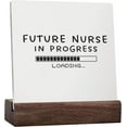 thumbnail image 1 of Future Nurse In Progress Ceramic Table Sign Decor,Nursing School Student Gifts,Nurse Graduation Gifts,Rustic Ceramic Desksign For Nursing School Classroom Wall Desk Shelf Decorations, 1 of 6