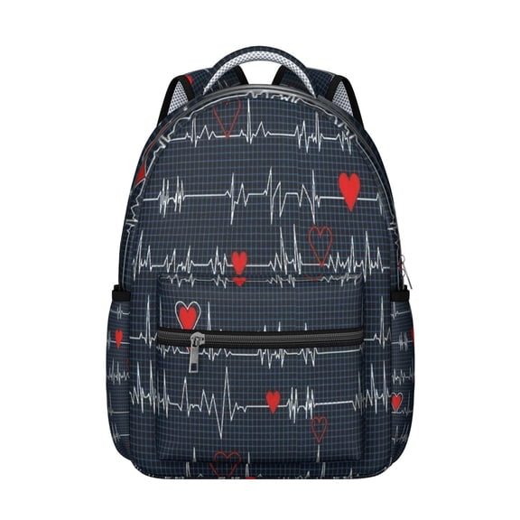 Future Nurse Students Backpack Cute and Funny Nursing Life School Bag, Lightweight and Comfortable for Students and Students