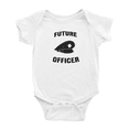 thumbnail image 1 of Future Officer Cute Baby Bodysuit Unisex, 1 of 5