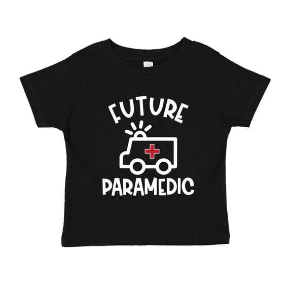 Future Paramedic Toddler T-Shirt 3T Black