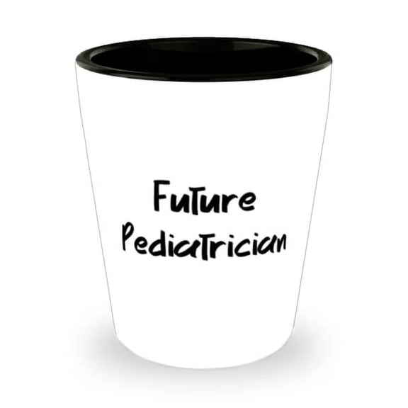 Future Pediatrician Shot Glass, Pediatrician Present From Coworkers, Unique Ceramic Cup For Coworkers