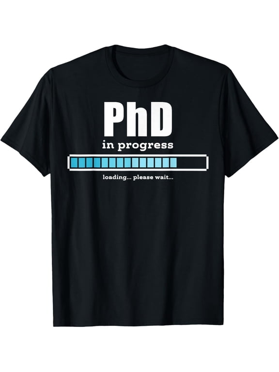 Future PhD Medical Doctor In Progress Bar Student Graduation T-ShirtMen and women, Black T-shirt, size: Extra large