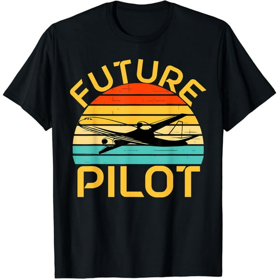 Future Pilot In Progress National Aviation Day Airplane Kids T-Shirt
