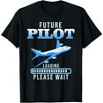 thumbnail image 1 of Future Pilot In Progress National Aviation Day Airplane Kids T-Shirt, 1 of 4
