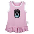 thumbnail image 1 of Future Planet Space Explorer Funny Dresses For Baby, Newborn Babies Skirts, Infant Princess Dress, 0-24M Kids Graphic Clothes (Pink Sleeveless Dresses, 0-6 Months), 1 of 4