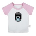 thumbnail image 1 of Future Planet Space Explorer Funny T shirt For Baby, Newborn Babies T-shirts, Infant Tops, 0-24M Kids Graphic Tees Clothing (Short Pink Raglan T-shirt, 6-12 Months), 1 of 4