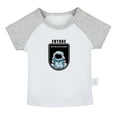 thumbnail image 1 of Future Planet Space Explorer Funny T shirt For Baby, Newborn Babies T-shirts, Infant Tops, 0-24M Kids Graphic Tees Clothing (Short Gray Raglan T-shirt, 18-24 Months), 1 of 4