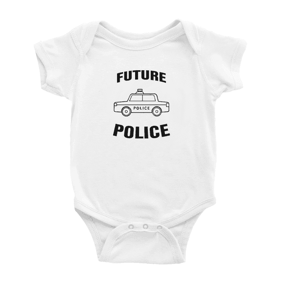 Future Police Funny Baby Clothing Bodysuits Boy Girl Unisex