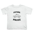 thumbnail image 1 of Future Police Funny Toddler T-Shirts for Boys Girls (White, Youth M), 1 of 1