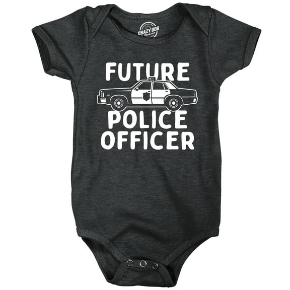 Future Police Officer Baby Bodysuit Funny Sarcastic Cop Graphic Novelty Jumper for Infants