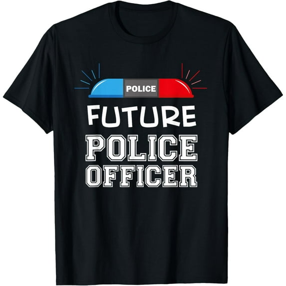 Future Police Officer Fun Novelty My Career T-Shirt T-Shirtmen and women can wear, black, white, gifts.S,M,L,XL,2XL,3XL,850XL