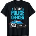 thumbnail image 1 of Future Police Officer Policeman Cop Boys Kids Toddler T-Shirt, 1 of 3