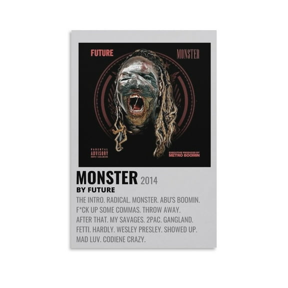 Future Poster Rapper Album Canvas Poster(5) Home Decor Poster Wall Art Hanging Picture Print Bedroom Decorative Painting Posters Room Aesthetic 12x18inch(30x45cm)