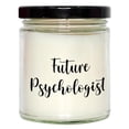 thumbnail image 1 of Future Psychologist's Unique Gift Birthday Candle Set, 9oz Vanilla Soy Candle with Funny Quote, Gifts from Friends, Gifts for Psychologist, 1 of 3
