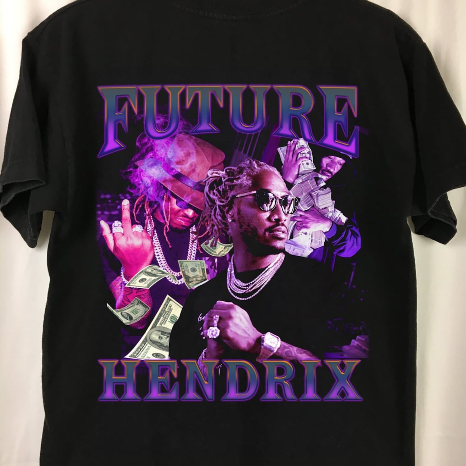 ミュージシャン 2way Frill Shirts/Inspired by Future Pop Future Purple Reign 90s Vintage shirt, Future Hendrix 90s