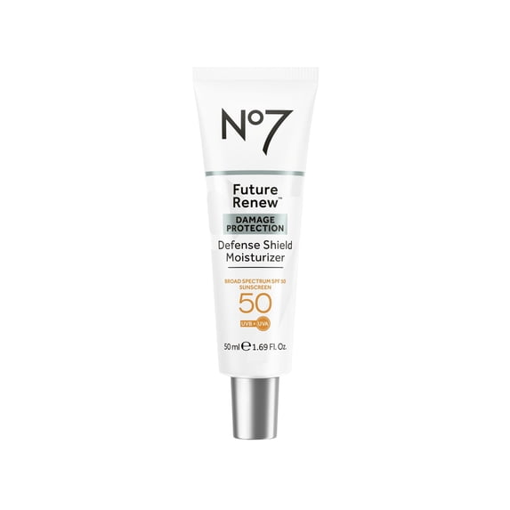 No7 Future Renew Defense Shield Moisturizer, SPF 50, 1.69 fl oz