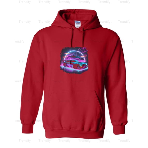 Future Retro Car Racing Drifting Tuning Graphic Hoodie M3081574, Up to Size 5XL