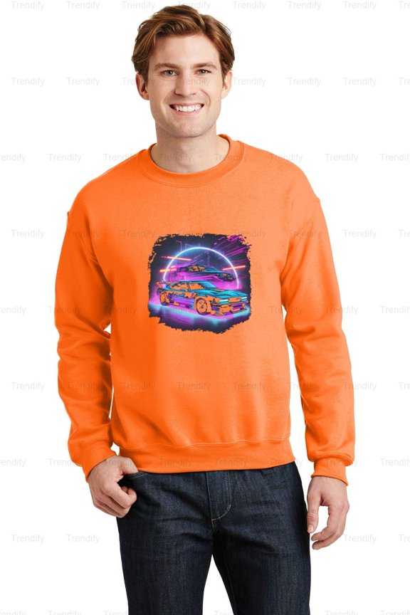 Future Retro Car Racing Drifting Tuning Graphic Unisex Sweatshirt M392244, Up to Size 5XL