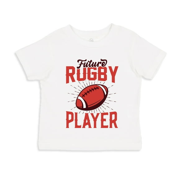 Future Rugby Player Toddler T-Shirt 2T White