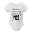 thumbnail image 1 of Future Smartass Like My Uncle - Baby Clothes - Funny Newborn Bodysuit Outfits for Boys And Girls White-style-1 18months, 1 of 7