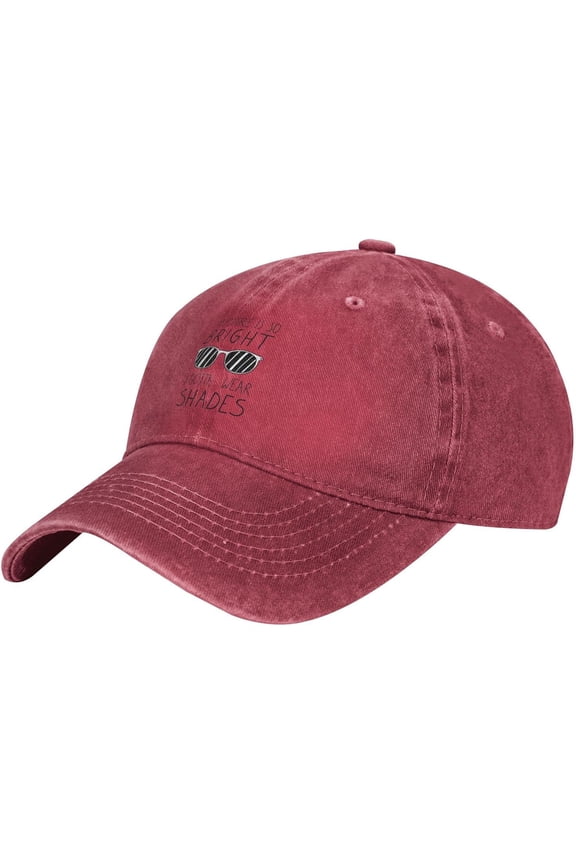 Future So Bright I Need Sunglasses Slogan Cowboy Hats Unisex Adjustable Baseball Caps Red