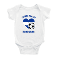 thumbnail image 1 of Future Soccer Player Honduras Soccer Fan Cute Baby Bodysuit Romper (White, 6-12 Months), 1 of 5