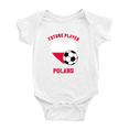thumbnail image 1 of Future Soccer Player Poland Soccer Fan Cute Baby Rompers Baby Clothes (White, 3-6 Months), 1 of 5