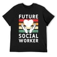 thumbnail image 1 of Future Social Worker For Women T-Shirt Black Small, 1 of 5