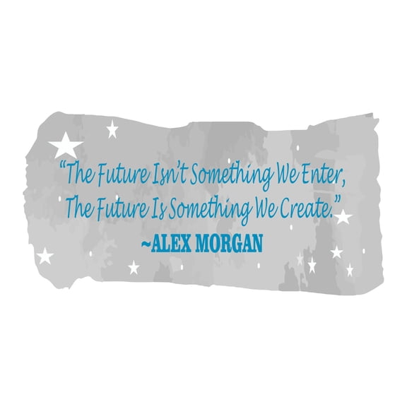 Future Is Something We Create Motivational Quote Vinyl Sticker For Home Decor Wall Art Sticker Designs Vinyl Stickers For Home House Walls Rooms Windows Bedroom Decoration Size (12x12 inch)