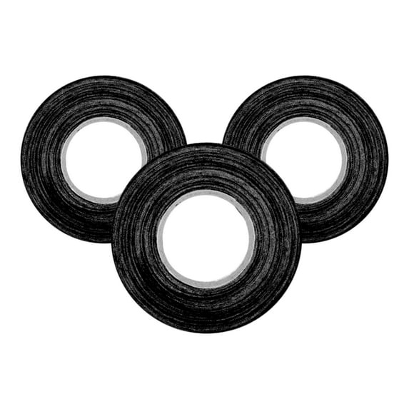 Future Stars 3-Pack Premium Hockey Tape - 3 Rolls (60ft x 0.95") - Black - All Ages Ice and Street