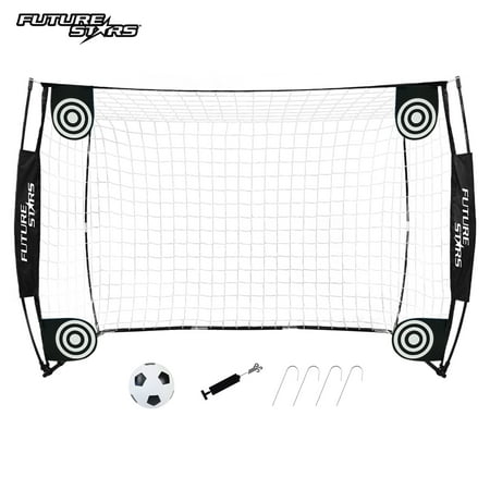 Future Stars 7ft Flex Soccer Goal Combo Set - 1 7ft Flex Net, 4 Targets, 1 Soccer Ball and Pump! Soccer Game in a Box!