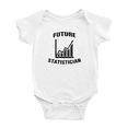 thumbnail image 1 of Future Statistician Funny Baby Clothing Bodysuits Boy Girl Unisex, 1 of 5