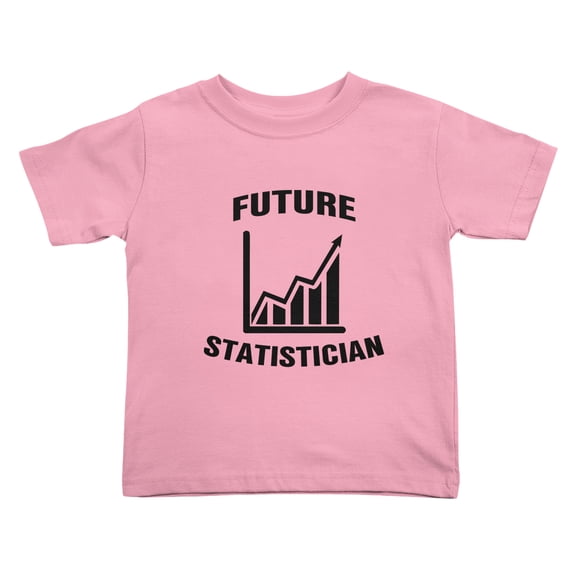 Future Statistician Funny Toddler T-Shirts for Boys Girls (Pink, Youth S)