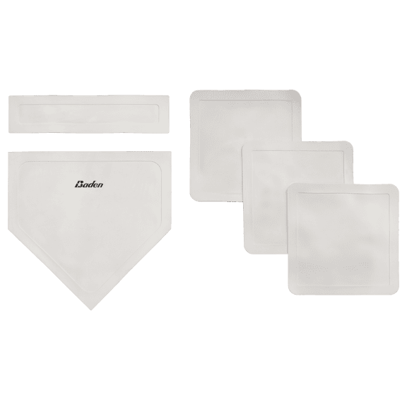 Baden Future Super Star Throw Down Base Set 5-Piece Portable Rubber Bases for Kickball, Baseball, Softball & Field Games