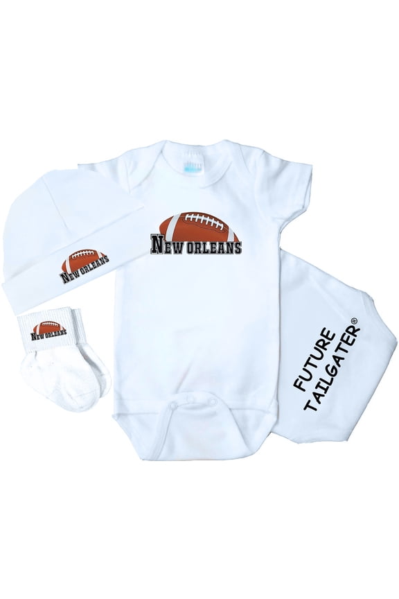 3-Piece Baby Bodysuit Set for New Orleans Fans