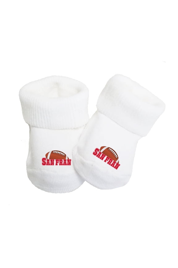 Baby (0-9 months) Toe Sock Booties for San Francisco Fans