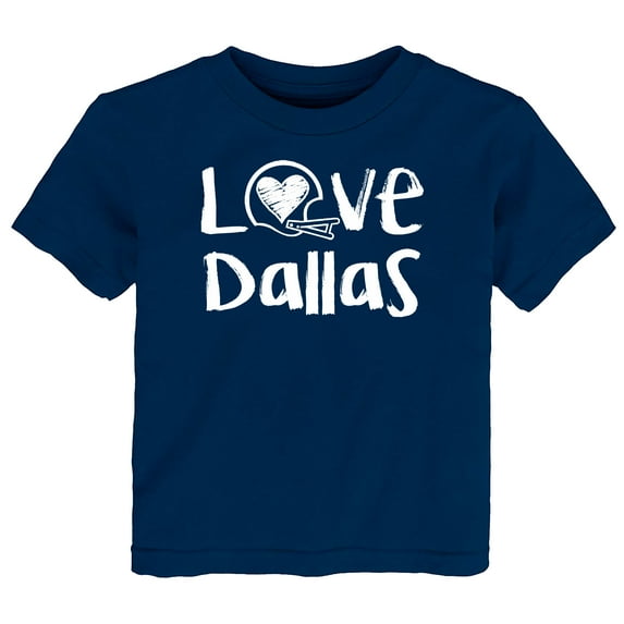 Future Tailgater Chalk Art Love Infant Toddler Youth T-Shirt for Dallas Fans