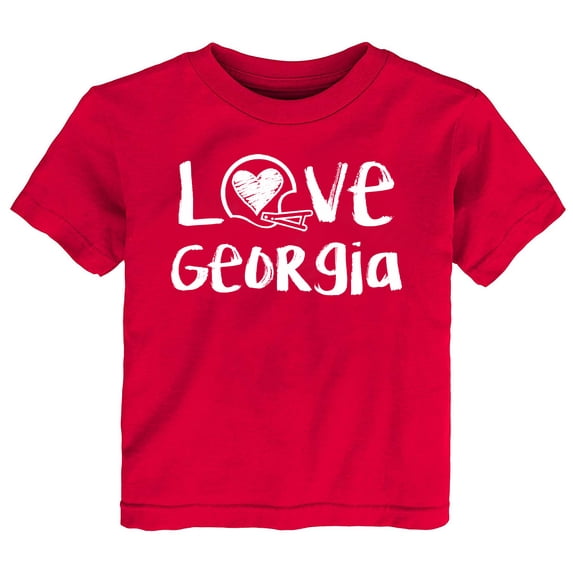 Future Tailgater Chalk Art Love Infant Toddler Youth T-Shirt for Georgia Fans