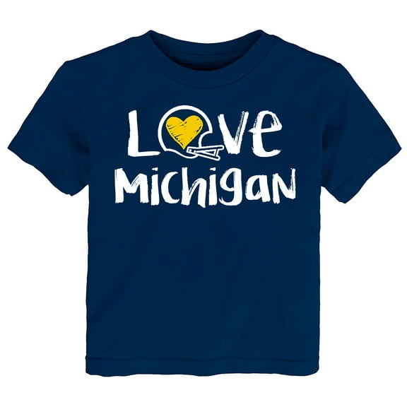 Future Tailgater Chalk Art Love Infant Toddler Youth T-Shirt for Michigan Fans