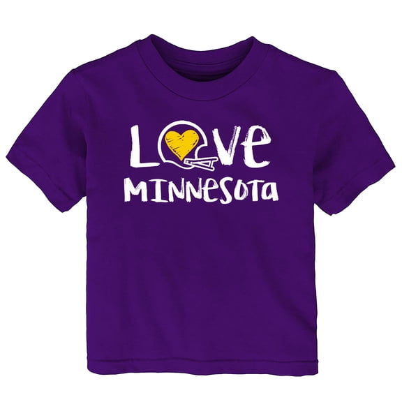 Future Tailgater Chalk Art Love Infant Toddler Youth T-Shirt for Minnesota Fans