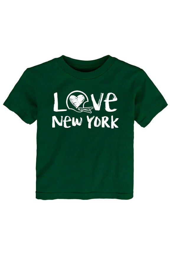 Chalk Art Love Infant Toddler Youth T-Shirt for New York Green Fans