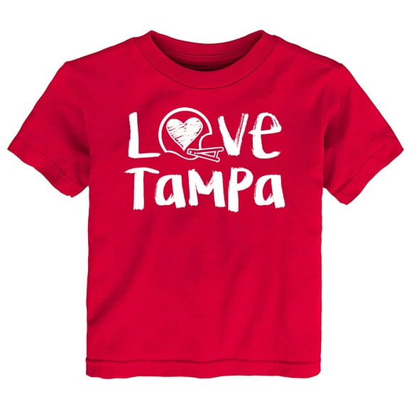 Future Tailgater Chalk Art Love Infant Toddler Youth T-Shirt for Tampa Bay Fans