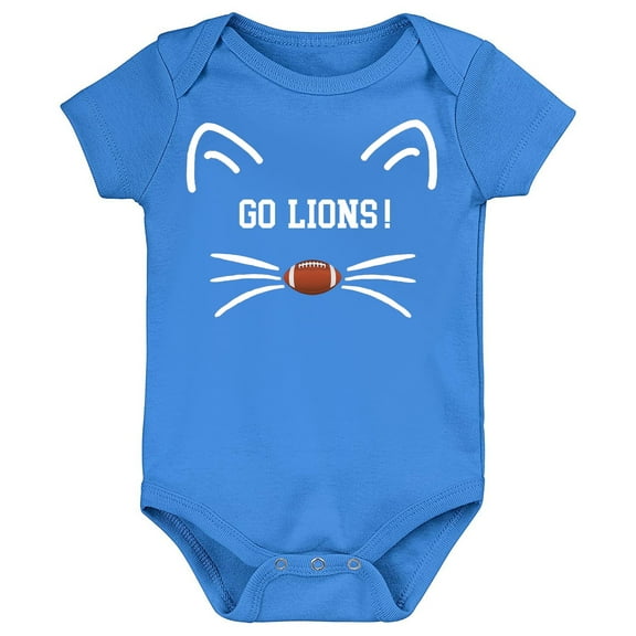 Future Tailgater FANIMALS Go Lions! Baby Bodysuit for Detroit Fans