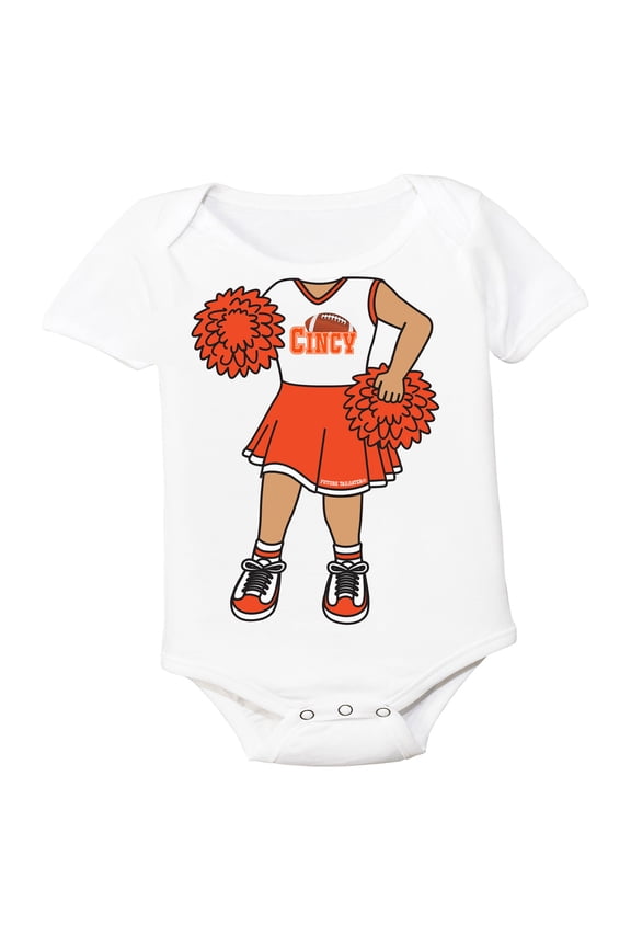 Heads Up! Cheerleader Baby Bodysuit for Cincinnati Fans