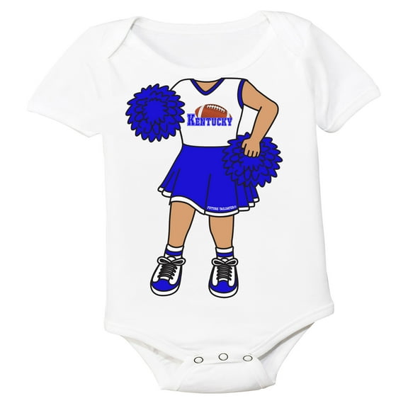 Future Tailgater Heads Up! Cheerleader Baby Bodysuit for Kentucky Fans