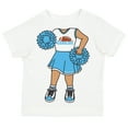 thumbnail image 1 of Future Tailgater Heads Up! Cheerleader Infant Toddler Youth T-Shirt for Carolina Fans, 1 of 1